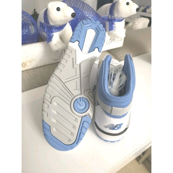 New Balance 650 White And Blue High Top Heritage Blue BB650RCK Size 10 M - Picture 6 of 8
